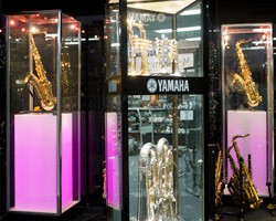Tower Display Cabinets by Showfront - Melbourne Brass n' Woodwind