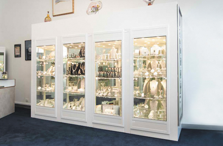 Glass Display Cabinets by Showfront - Collins Jewellers