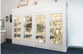 White Custom Jewellery Display Cabinets at Collins Jewellers, Melbourne 