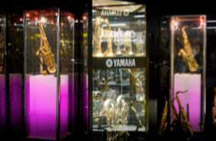 Tower Display Cabinets for musical instruments