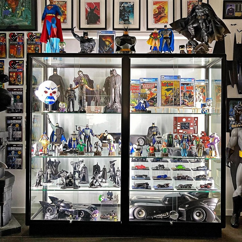 Custom Batman collection display case from Showfront