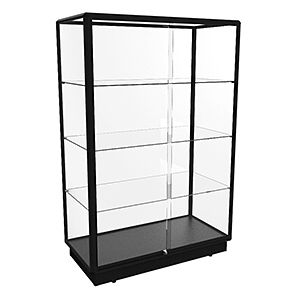 Buy the TGL1200 display cabinet in black from Showfront Collectors Australia 