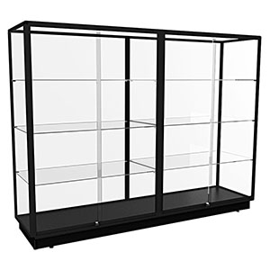 Buy the TGL2400 display cabinet in black from Showfront Collectors Australia 