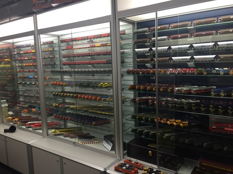 Model railway display cases on sale