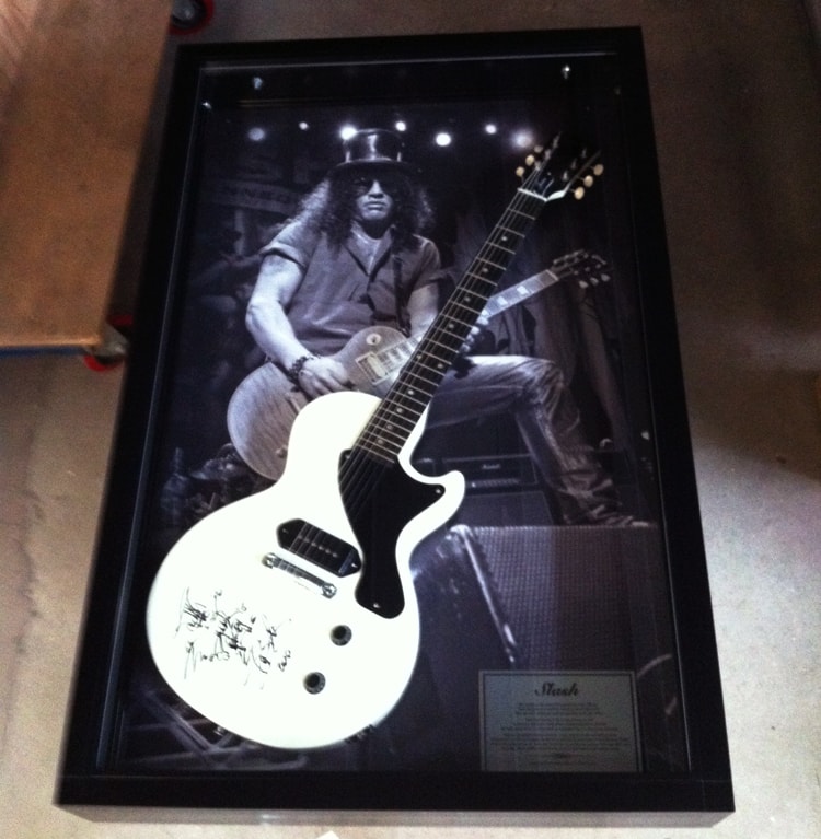 Guitar Display Case by Showfront at Sydney's Entertainment Centre - Slash Guns n' Roses
