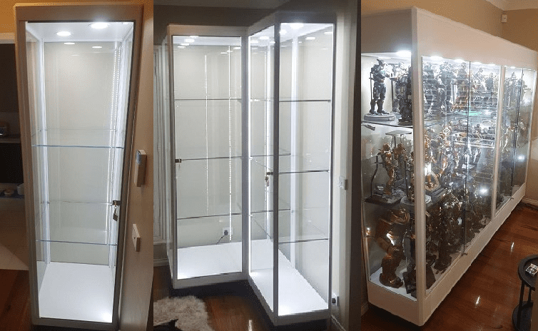 Fully-assembled custom display cabinets by Showfront