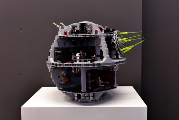 Photo of Lego Star Wars Death Star on a podium