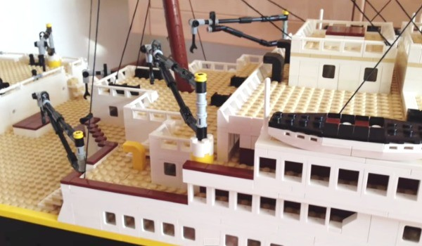 Take the Helm with a Lego Titanic Display Case