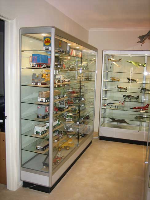 Collectors upright display cabinets