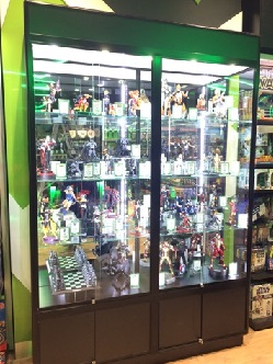 EB Games Zing Super hero figurine display case for Collectibles by Showfront