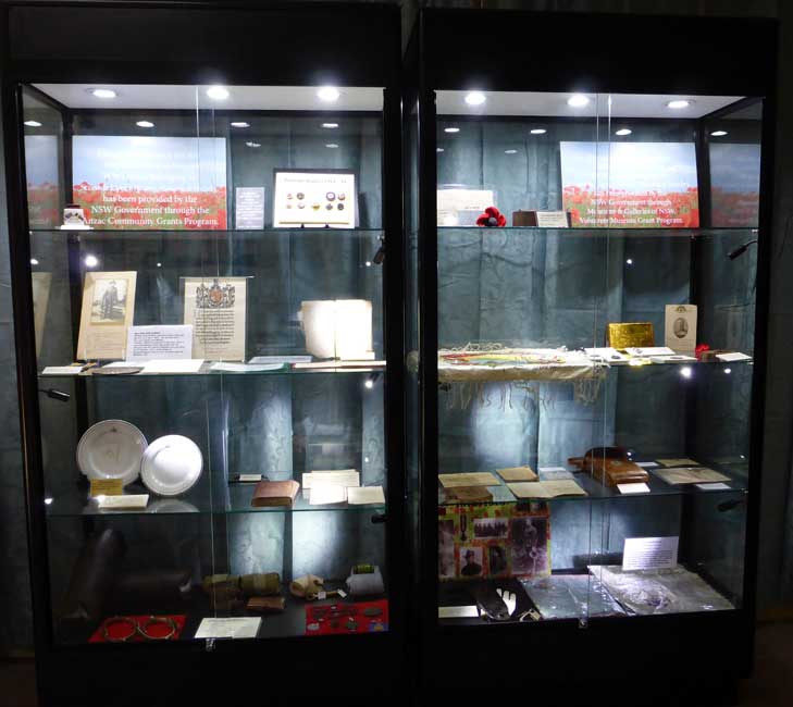WWI display case