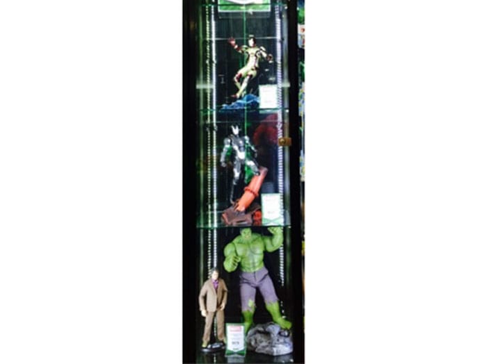 Display your Marvel Collection in a Showfront tower display cabinet!