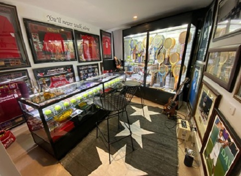 A TSF 2000 Upright Display Cabinet from Showfront is a great choice for sports memorabilia 