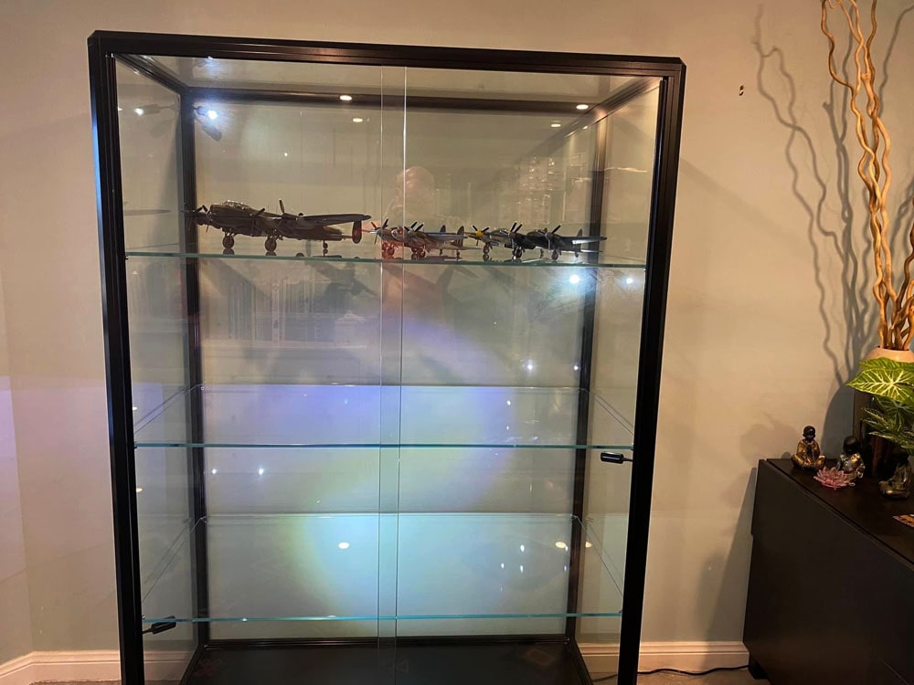 Showfront Manufacture and Deliver Bespoke TGL1200 Model Plane Display Case to South Australian Customer