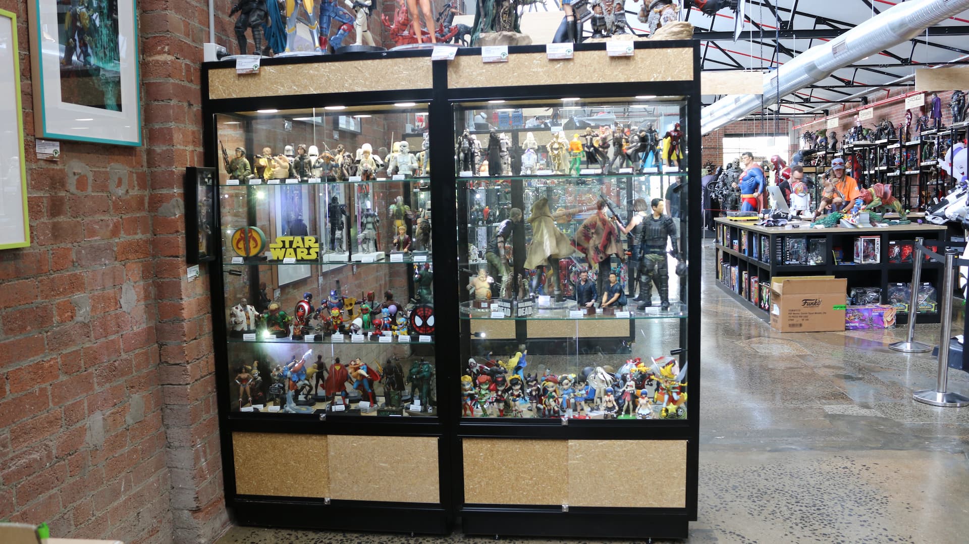 Showfront’s high-performance toy retail display shelving and cabinets.