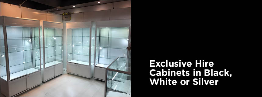 Hire Display Cabinets Upright Glass Window Showcases For Hire