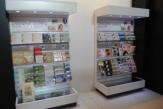 Upright Display Cabinets at Australia Post Exibition Stand at World Stamp Expo