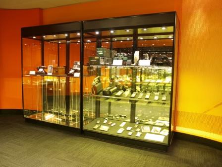 Museum-style Display Cabinets by Showfront at the Telstra Museum, Canberra