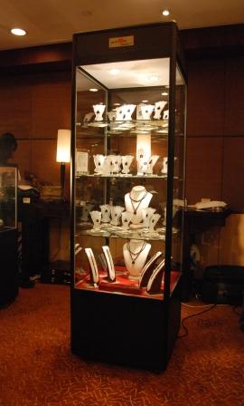 Black Tower Display Cabinets ar a popular choice amongst exhibitors at the AAADA