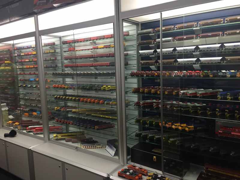 Custom Slatwall Display Case for Model Trains