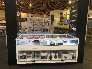 Myer Melbourne Custom Kiosk for headphones by Showfront