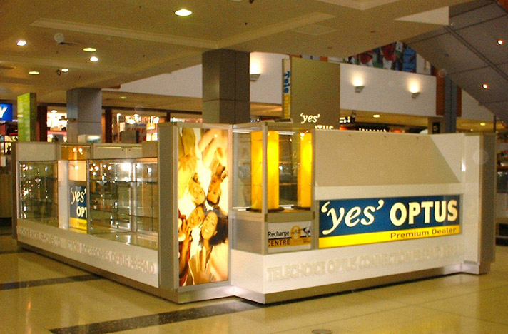 Shopping Mall Kiosk - Optus