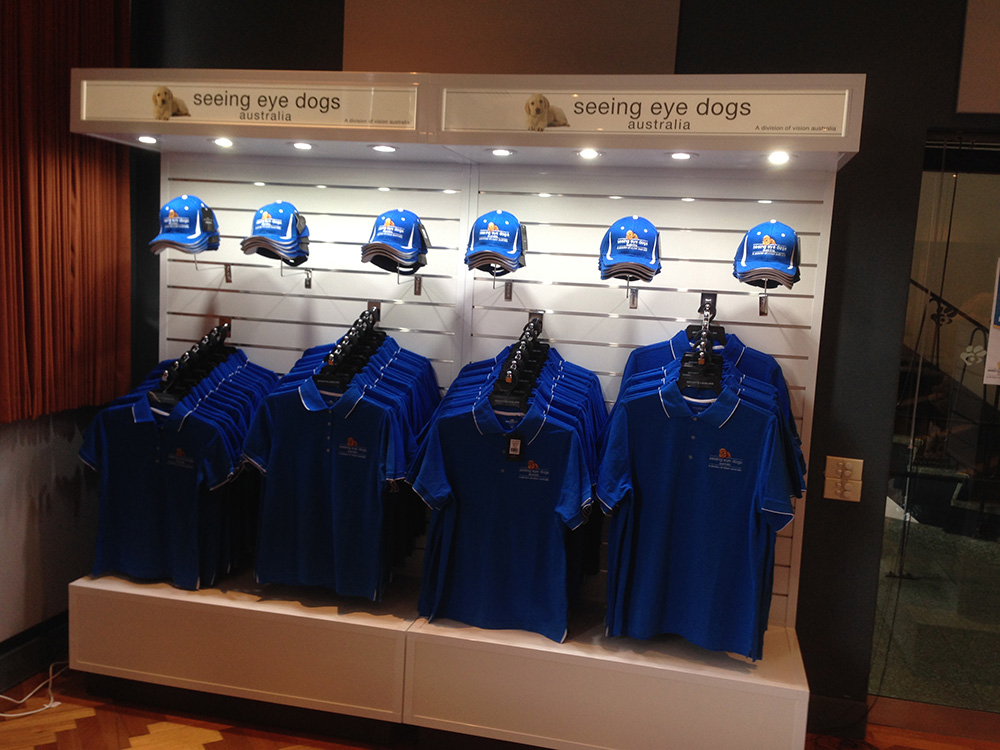 Seeing Eye Dogs Australia - Slatwall Merchandising 