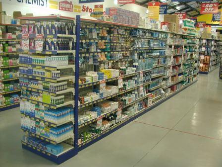 Shelving and Racking at Chemist Warehouse