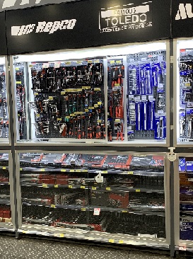 Store Display cabinets at Repco Bayswater Nunawading 2019 by Showfront 1