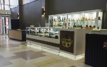 Touching Wood Retail Kiosk Glass Cabinets by Showfront