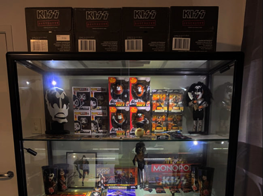 KISS Memorabilia Display Case