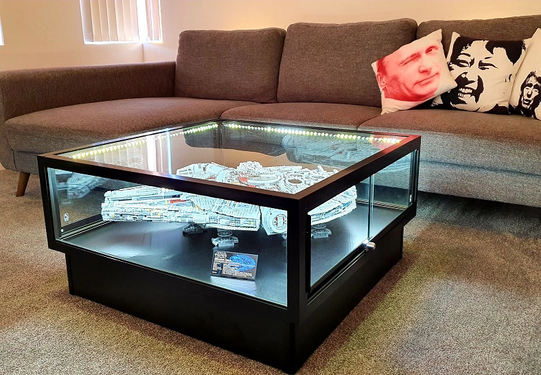 Collectors can keep their favourite Star Wars spacecraft safe and secure with a Showfront CT900 Coffee Table Display cabinet.