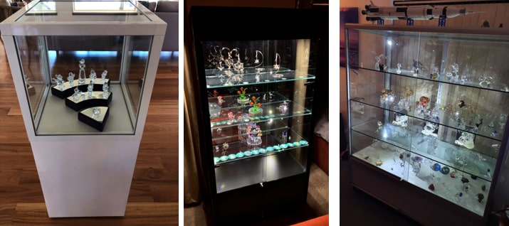 large collectible display case for Swarovski crystals by Showfront
