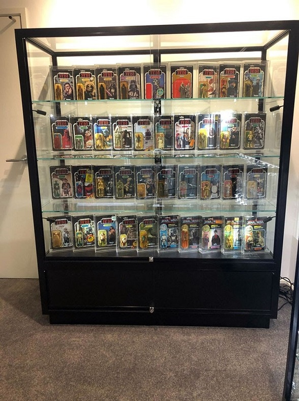 Show off your Star Wars figures with the Showfront TSB1500 Extra Wide Wall Display Cabinet.