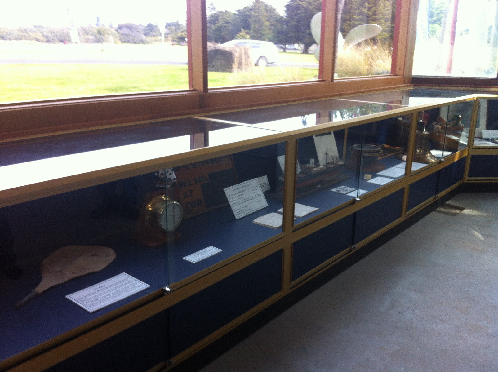 Display counters at the Queenscliffe Maritime Museum, Victoria