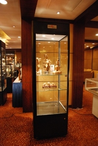 Black Tower Display Cabinets by Showfront