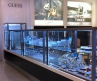 Custom Watch Display Cabinets by Showfront at Myer, Sydney