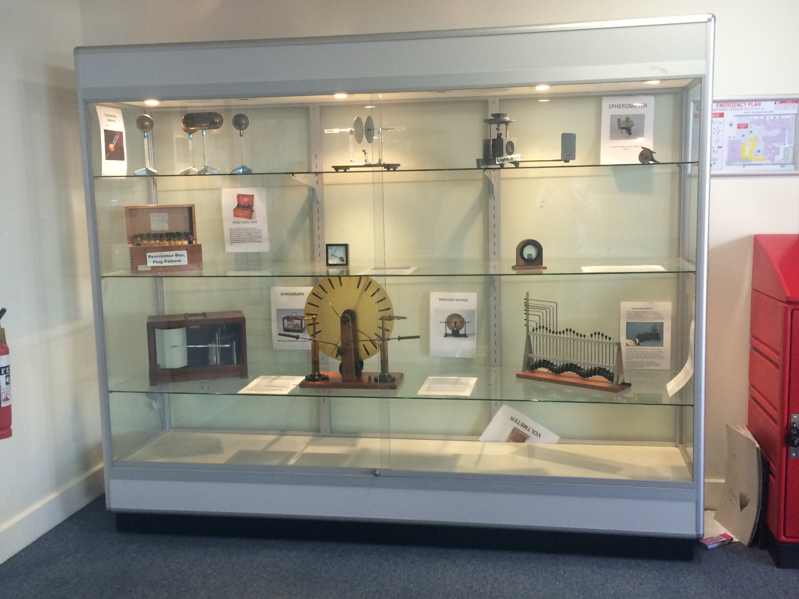 school display cabinet at st columba school essendon
